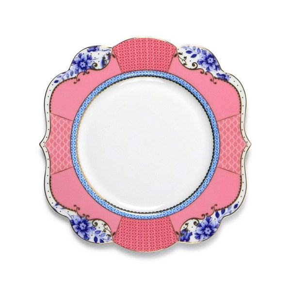 Royal Pembe Porselen Pasta Tabağı 17 Cm