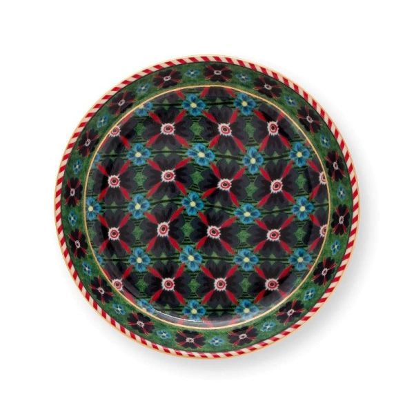 Berry Blues Yeşil Porselen Çay Tabağı 9 Cm